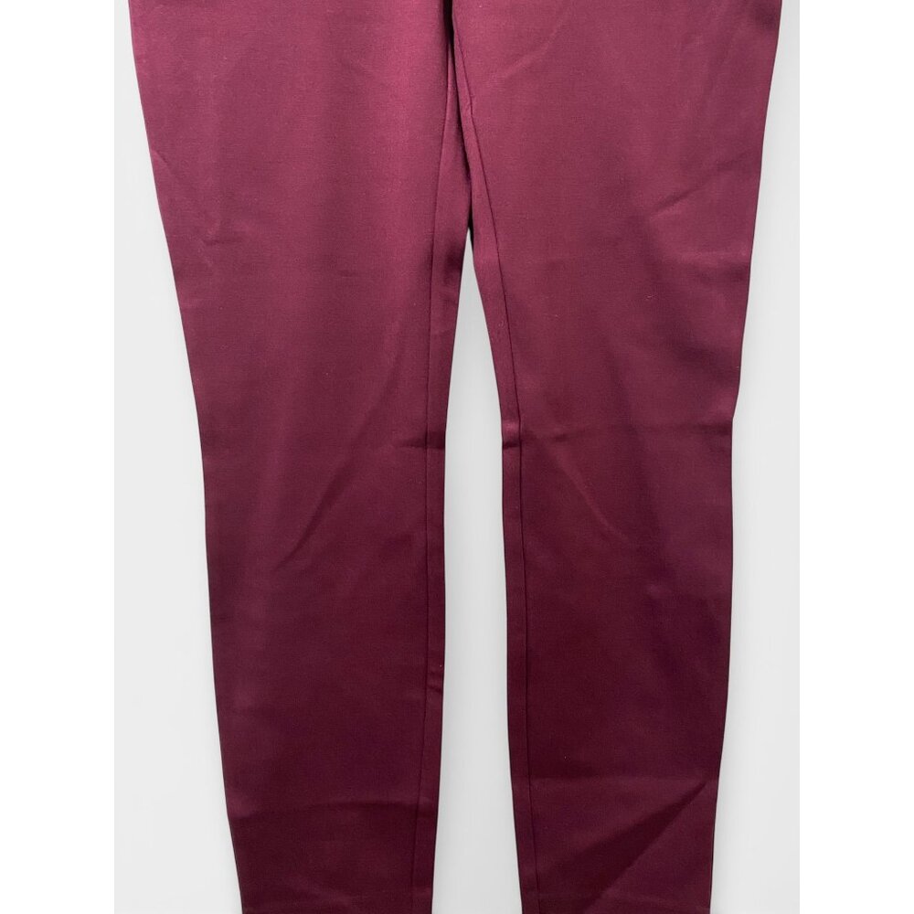 NWT Dalia Women’s Pull-on Ponte Pant, Mid-Rise Narrow Leg, Size S, Ruby - Picture 4 of 14